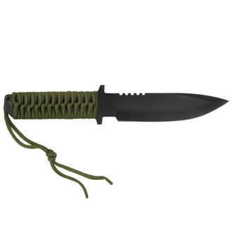 Knife with handle wrapped