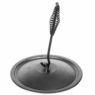 Outdoor lid lifter for cast iron pots