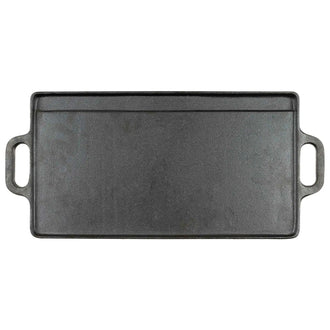 Cast iron griddle with handles