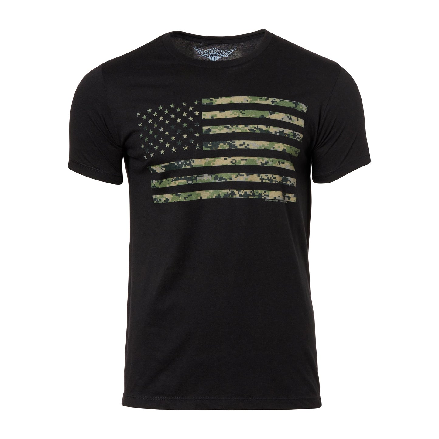 Camiseta USMC Woodland Marpat Bandera