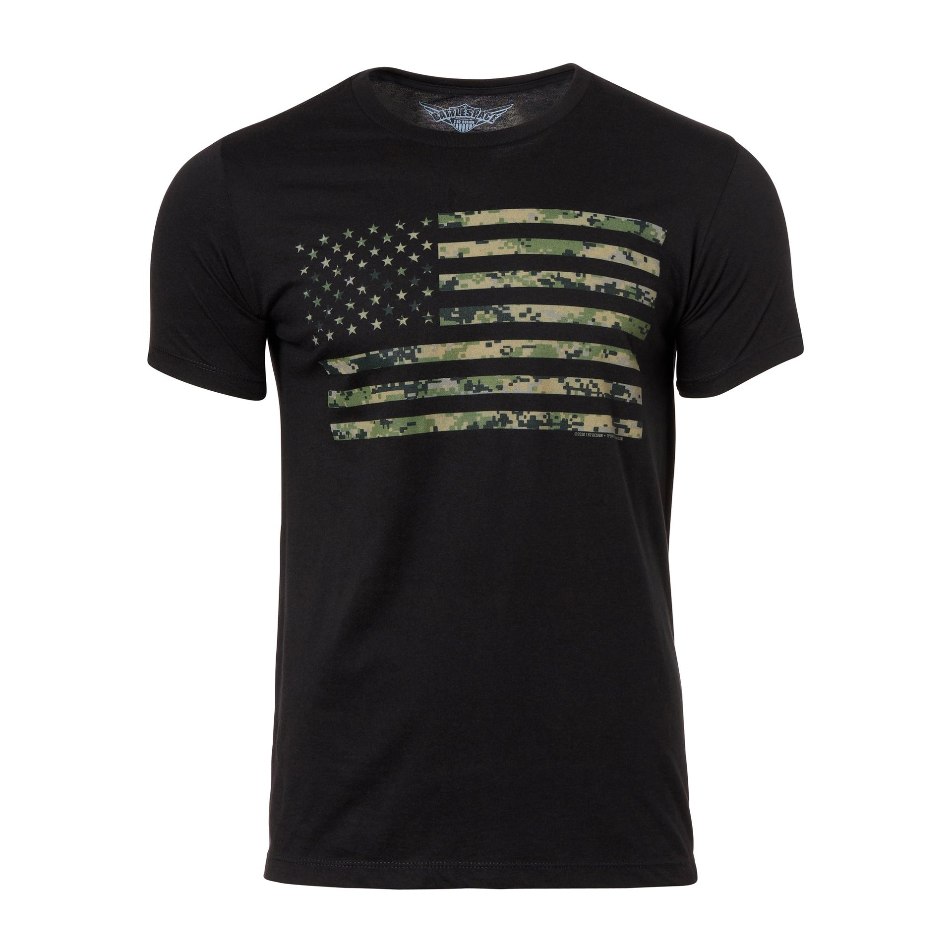 Camiseta USMC Woodland Marpat Bandera