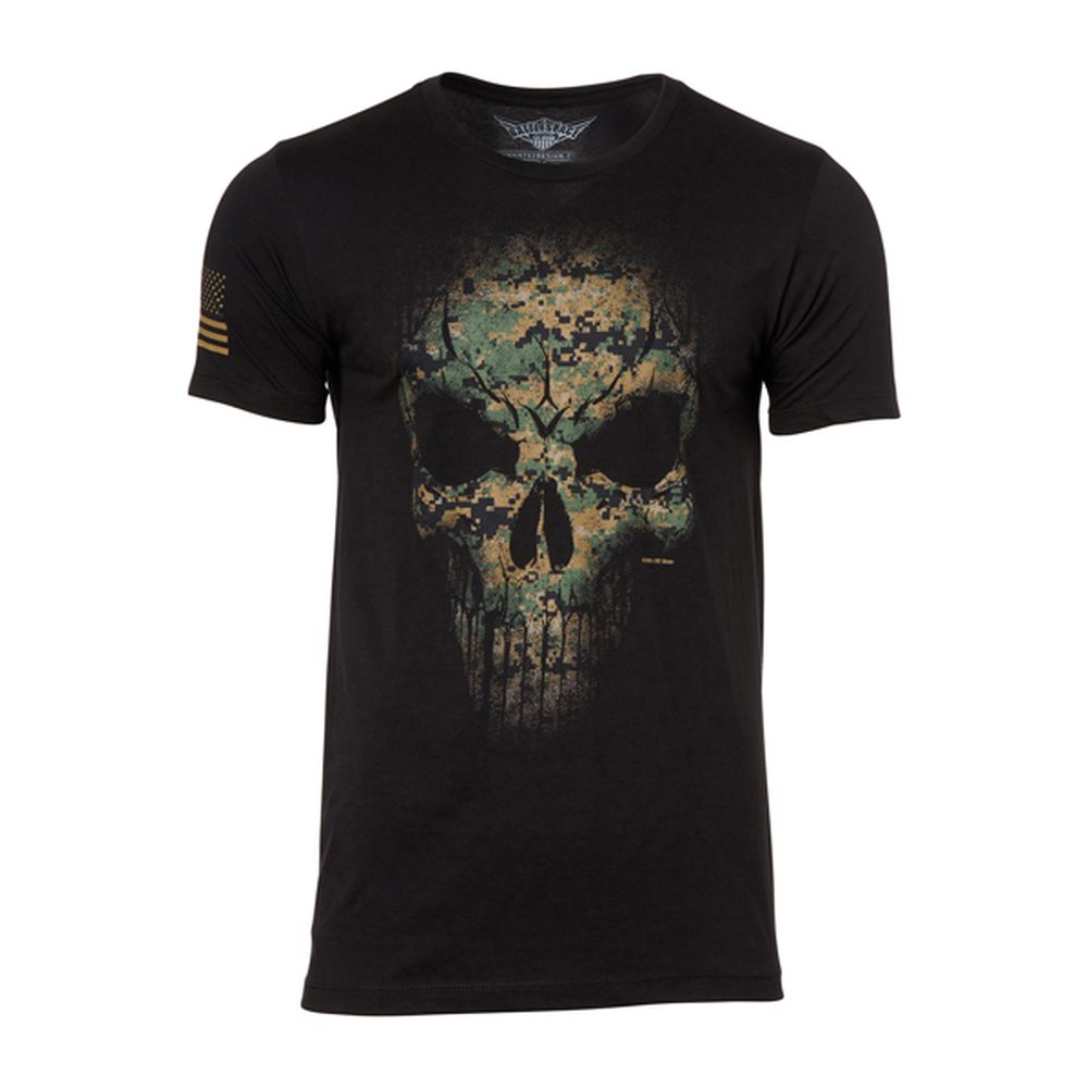 Camiseta USMC Desierto Marpat Calavera