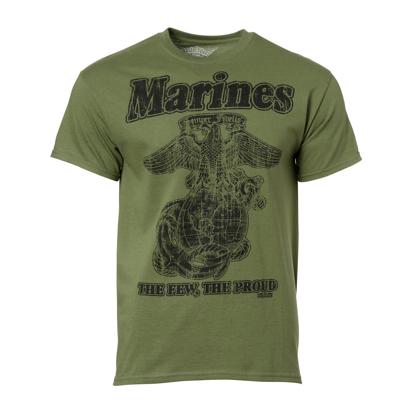 T-shirt USMC Retro verde mil