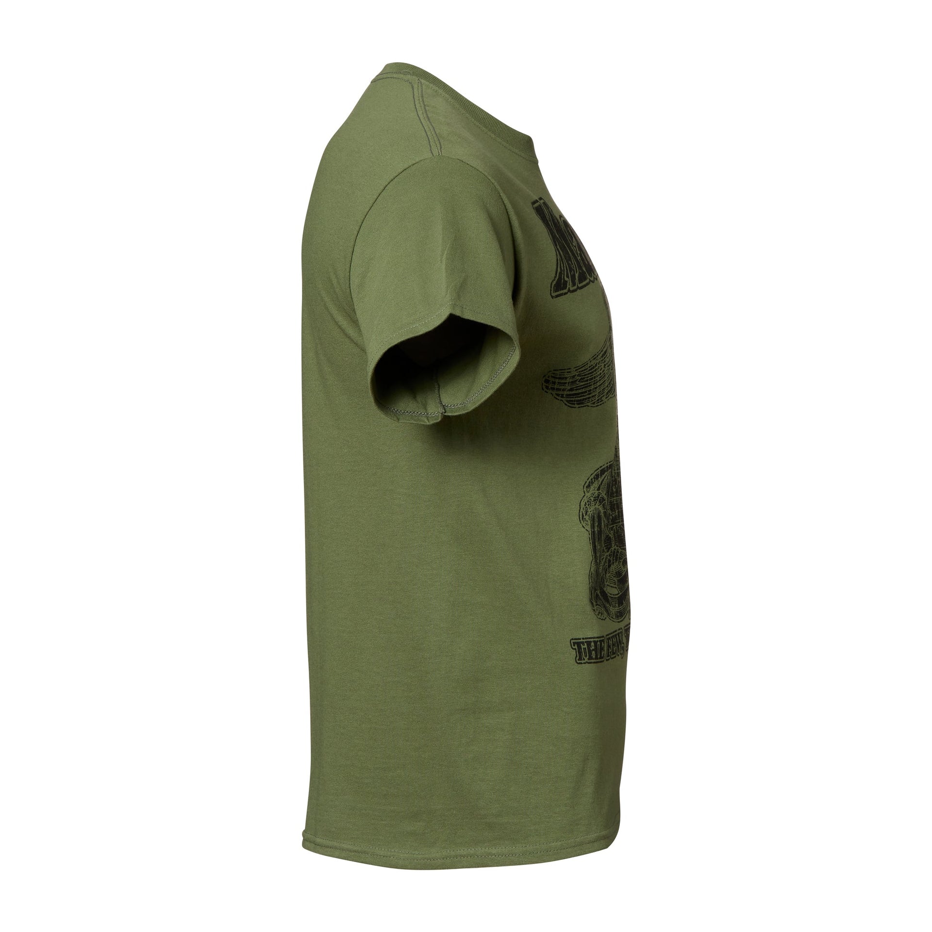 T-shirt USMC Retro verde mil