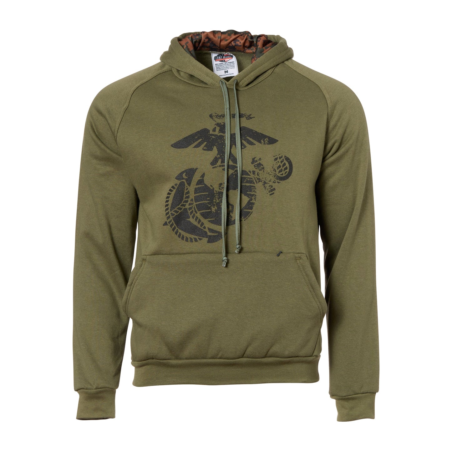 Sudadera con capucha USMC EGA Marpat mil verde