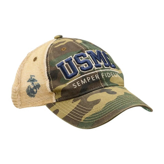 Cap YOUTH USMC Semper Fidelis Trucker Hat camo