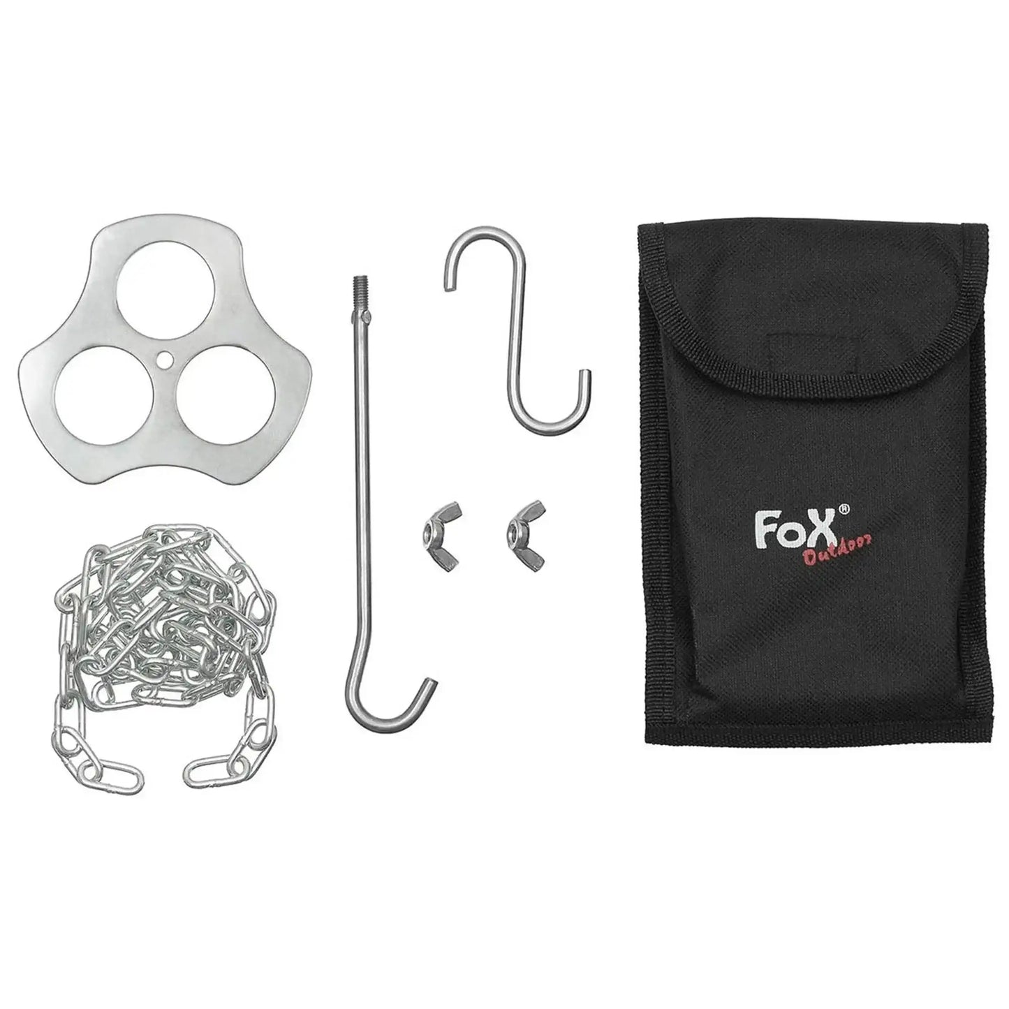fox-outdoor-dreibeinhalter-edelstahl-mit-kette-und-haken-ansicht-2
