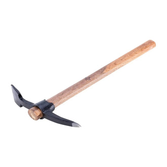 Swiss pioneer pickaxe with wooden handle