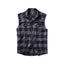 Camisa Cuadros Sin Mangas /gris