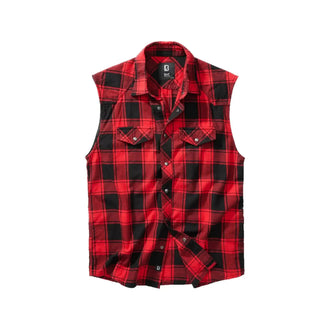 Shirt check shirt sleeveless