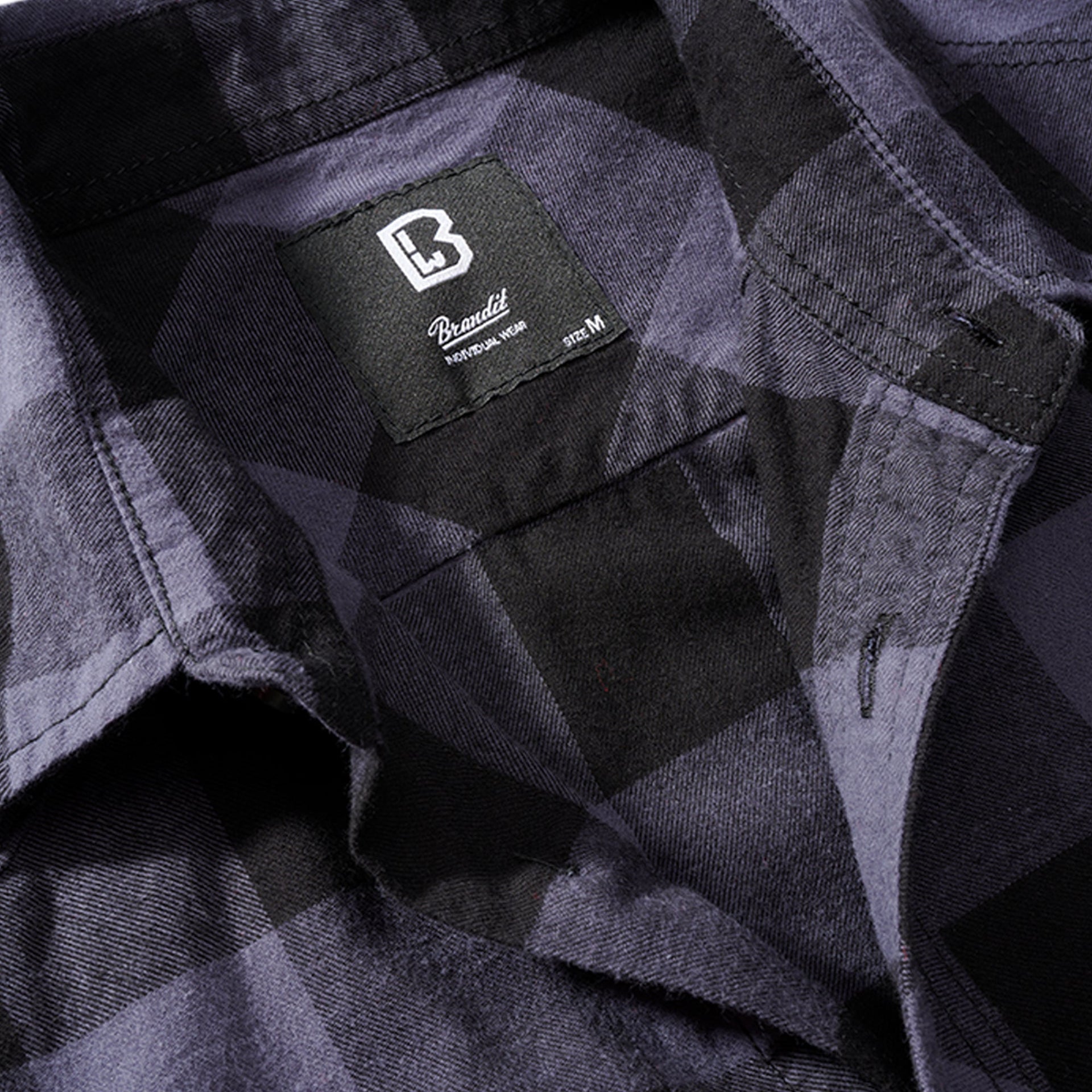 Camisa Cuadros Media Manga / gris oscuro