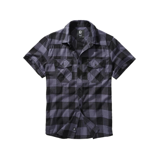Shirt check shirt halfsleeve
