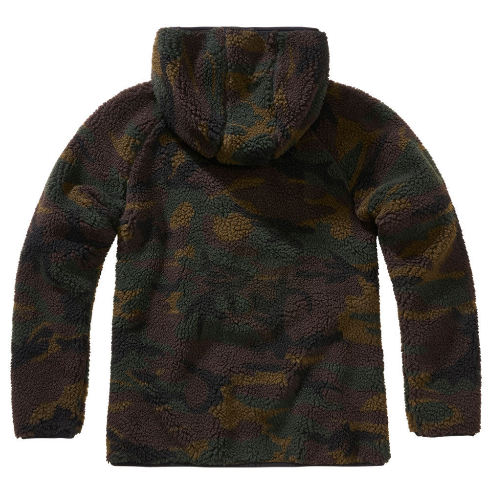 Chaqueta de forro polar con capucha para mujer woodland