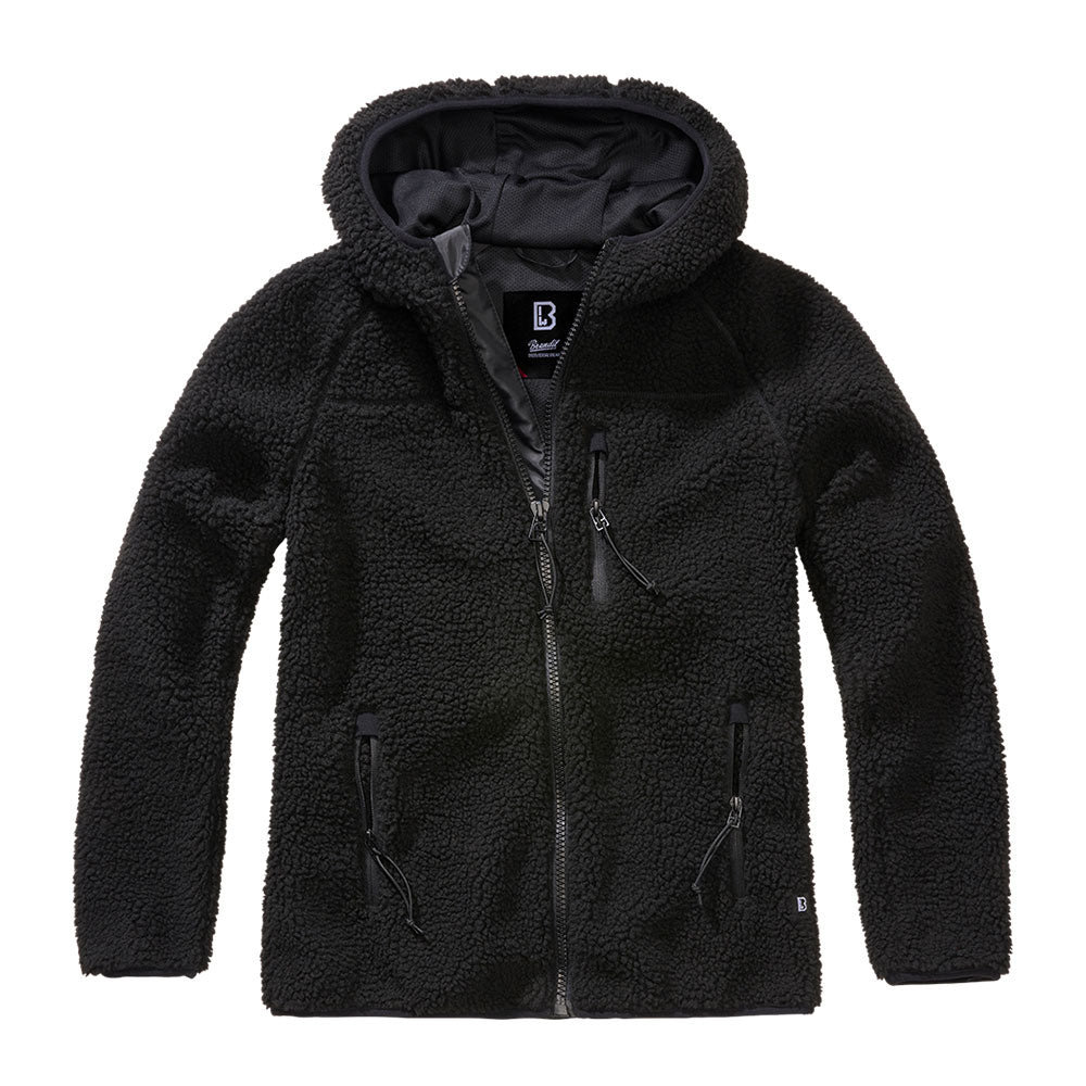 Chaqueta de forro polar con capucha para mujer woodland