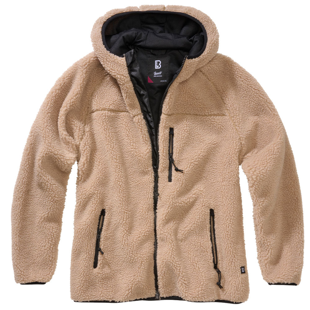 Chaqueta de forro polar con capucha para mujer woodland