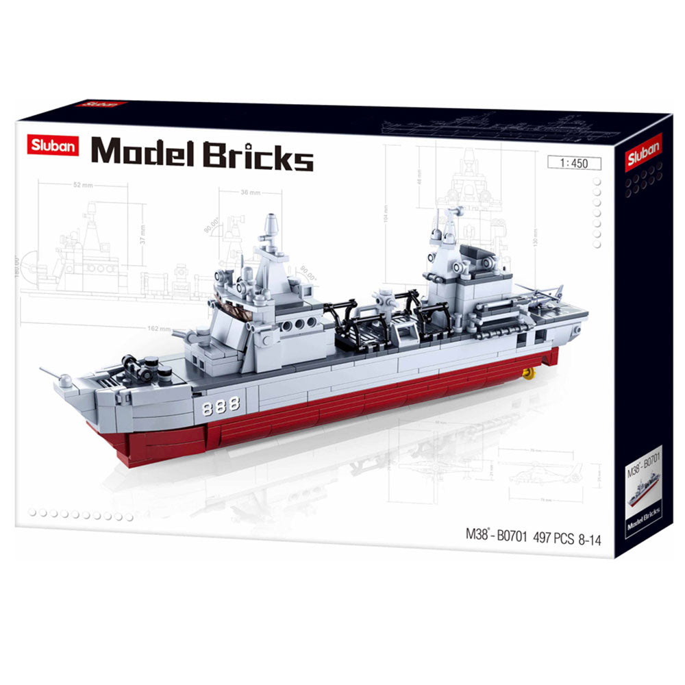 Juego de bloques de construcción de barcos de suministro M38-B0701