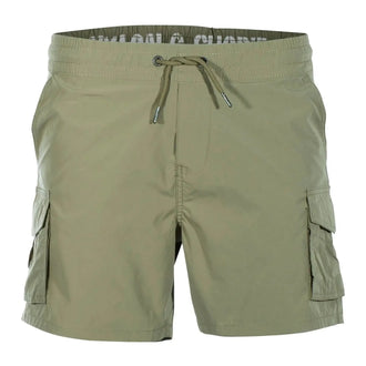 Short nylon cargo jogger shorts