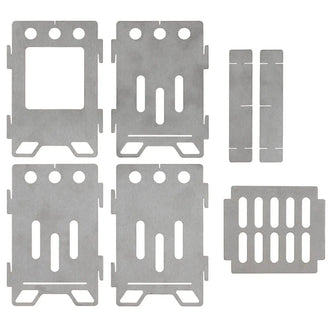 Hobo stove, small, stainless steel