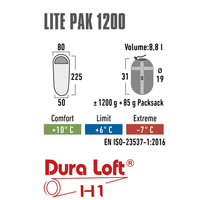 Sacco a mummia Lite Pak 1200