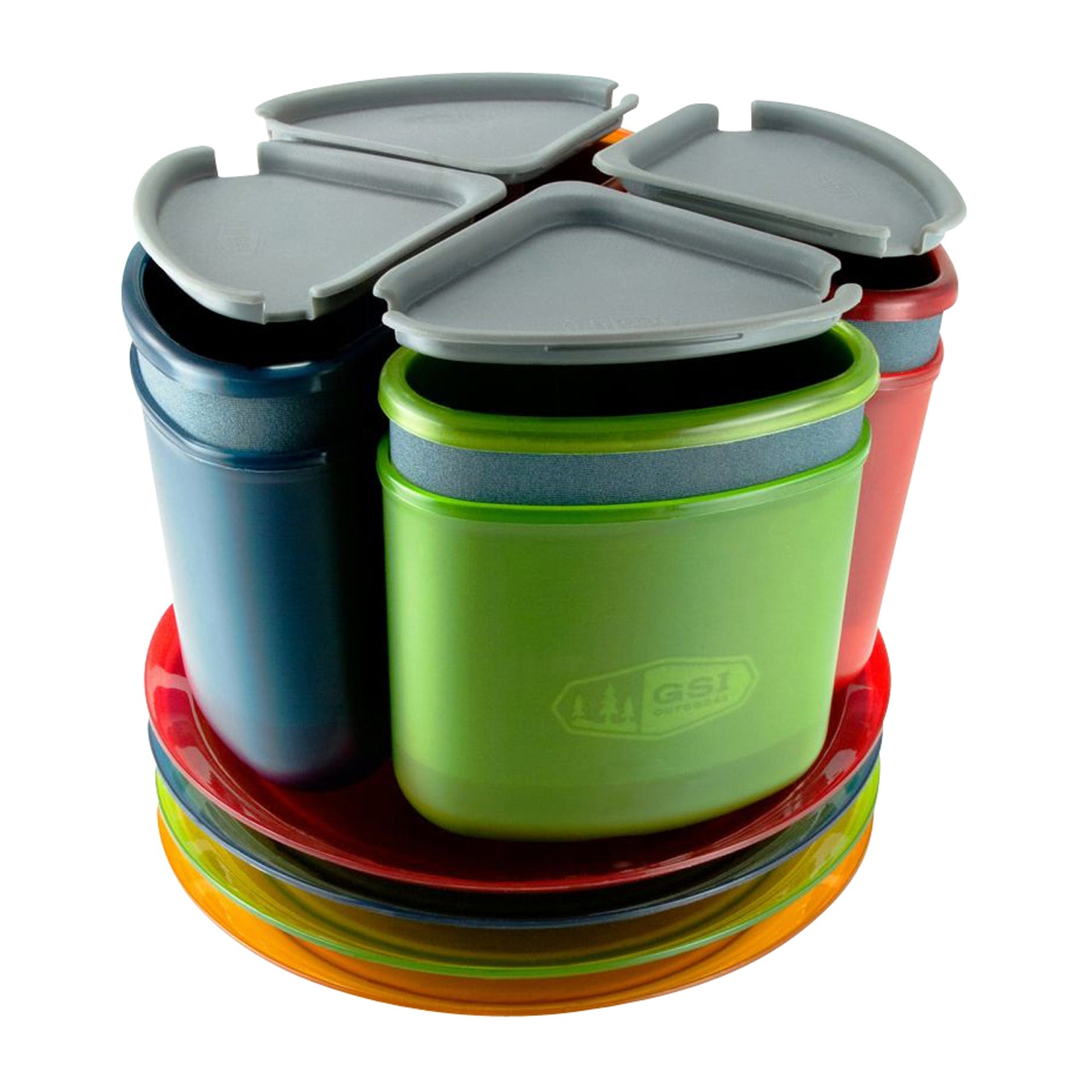 Geschirrset Infinity Compact mehrfarbig