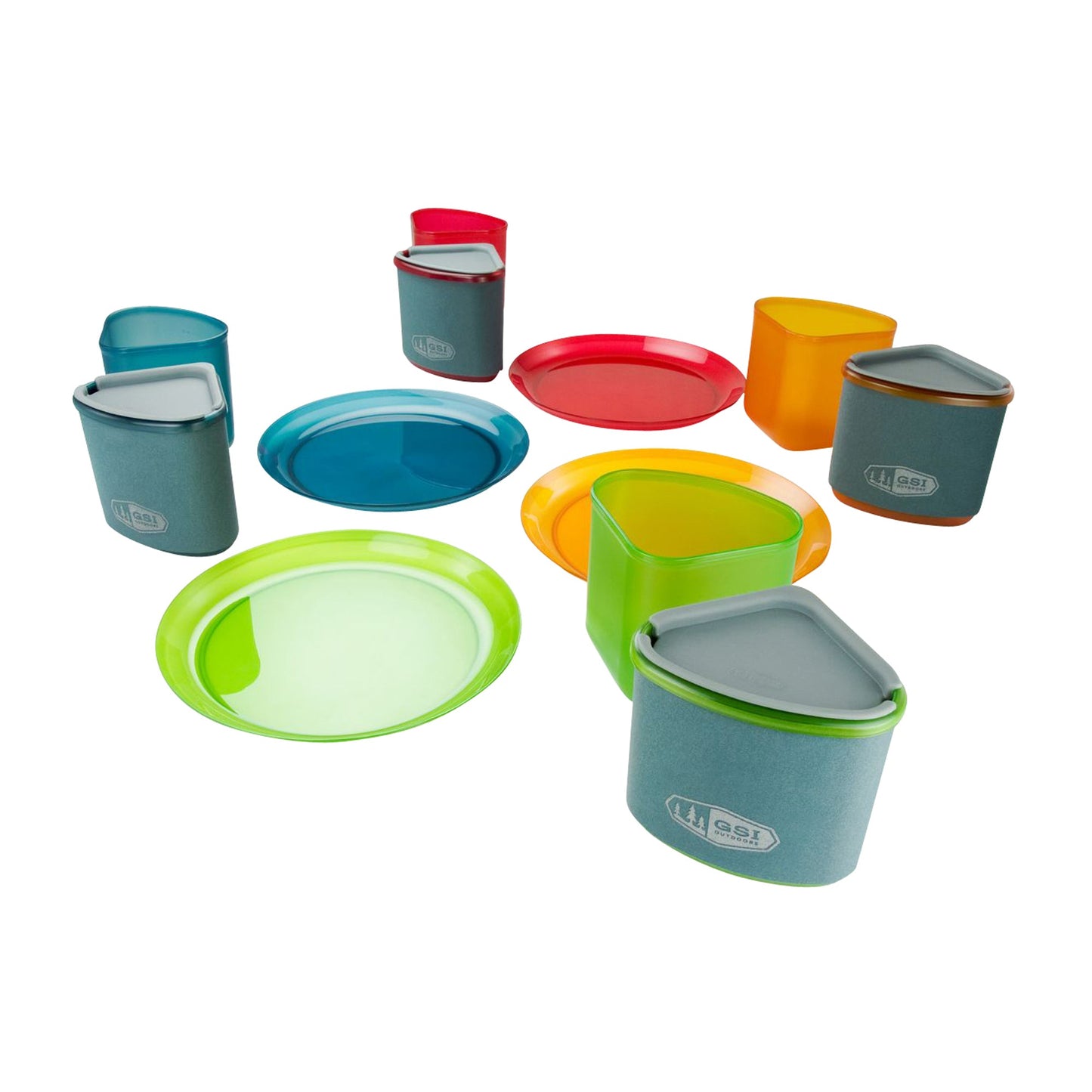 Geschirrset Infinity Compact mehrfarbig