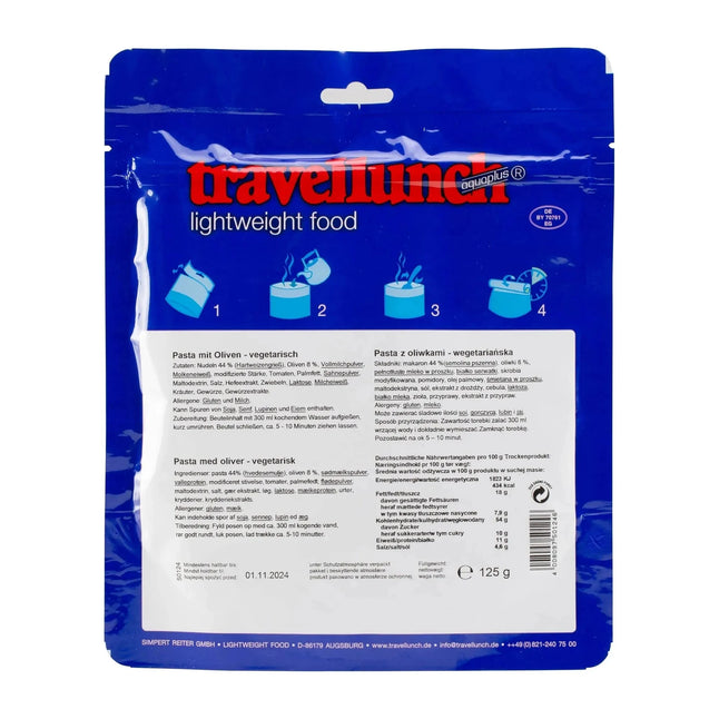 Pasta with olives vegetarian 1-pack