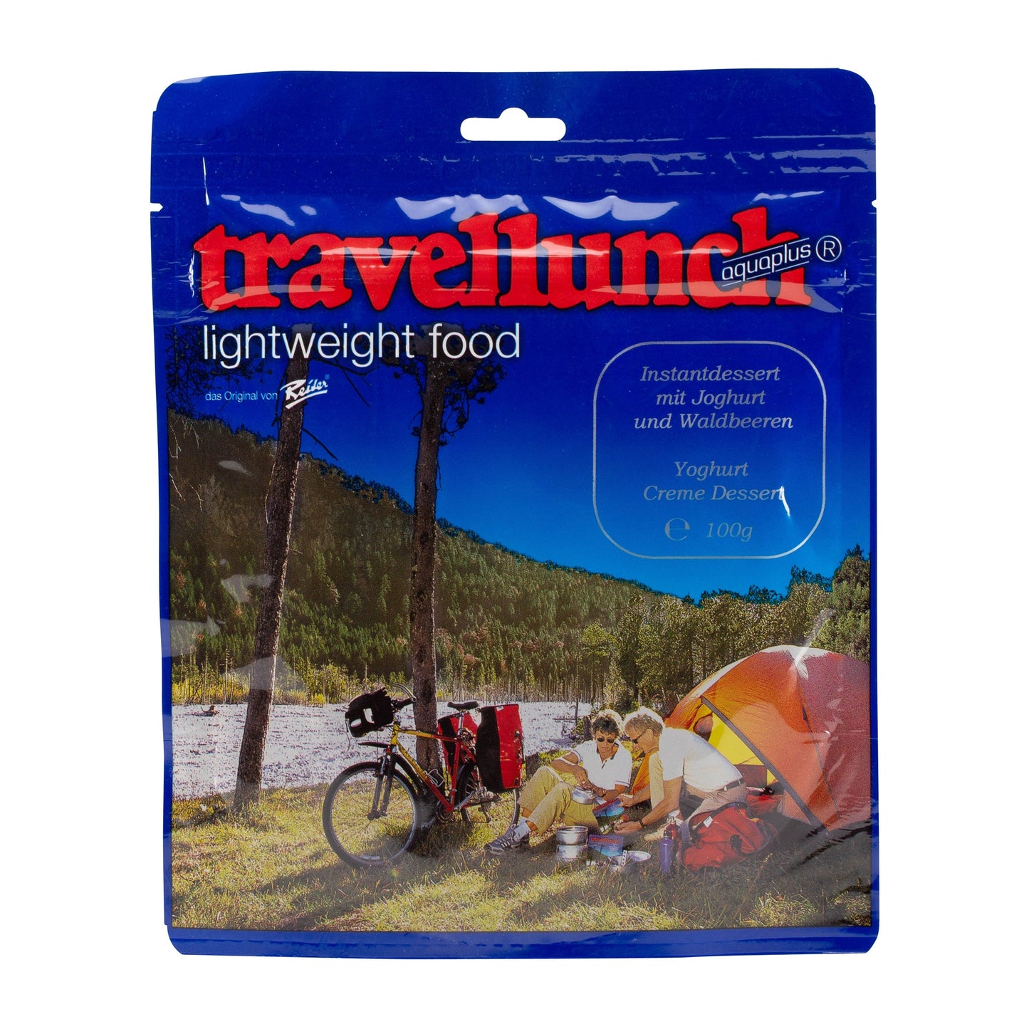 Postre instantáneo con yogur y frutos del bosque