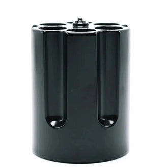 Pen holder revolver cylinder black
