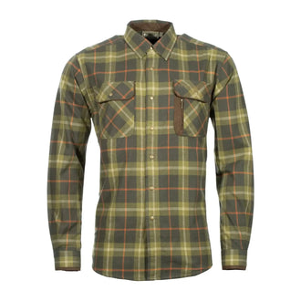 Cornwall shirt, olive terracotta