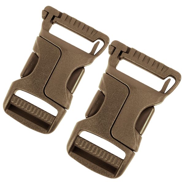 Steckschnalle SR25 schwarz 2er Pack