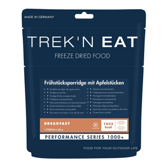 Frühstücksporridge mit Apfelstücken