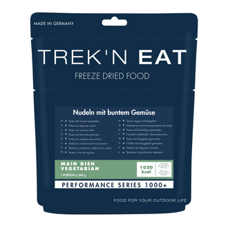 Pasta with colorful vegetables