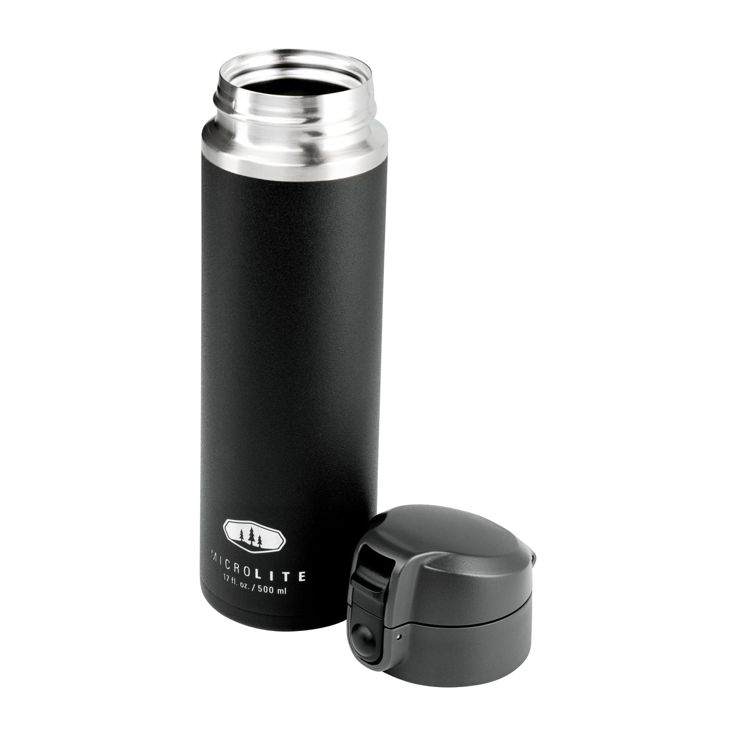 Isolierflasche Microlite 500 Flip-Back schwarz