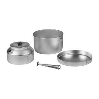 Camping set 628 silver-colored