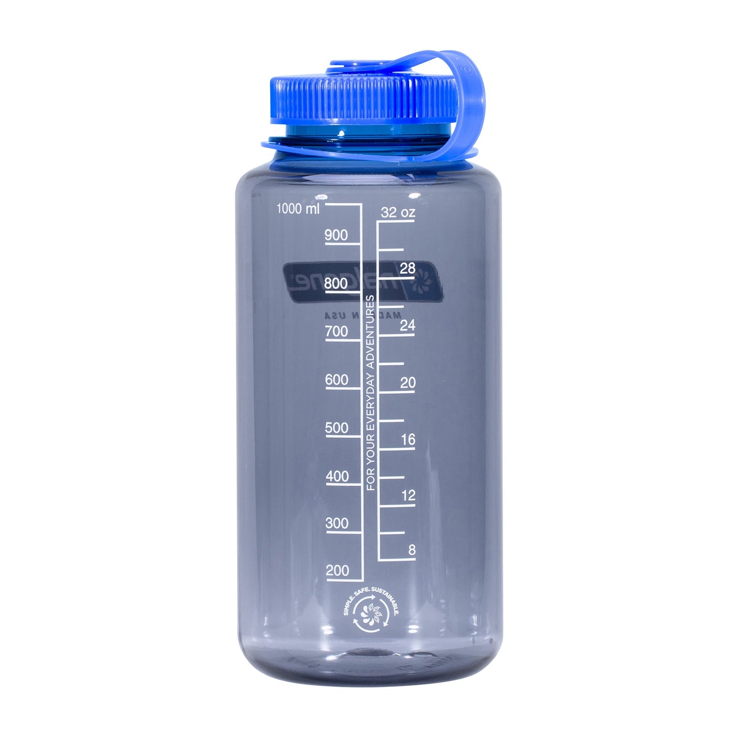 Drinking Bottle Wide Neck Sustain 1 L gray