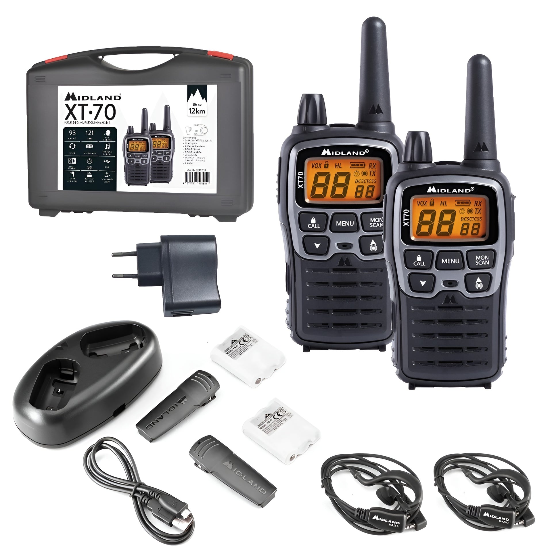 XT70 Adventure two-way radio case set