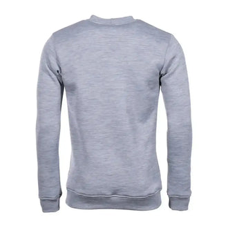 Pullover FleeceWool Crew Neck gray melange