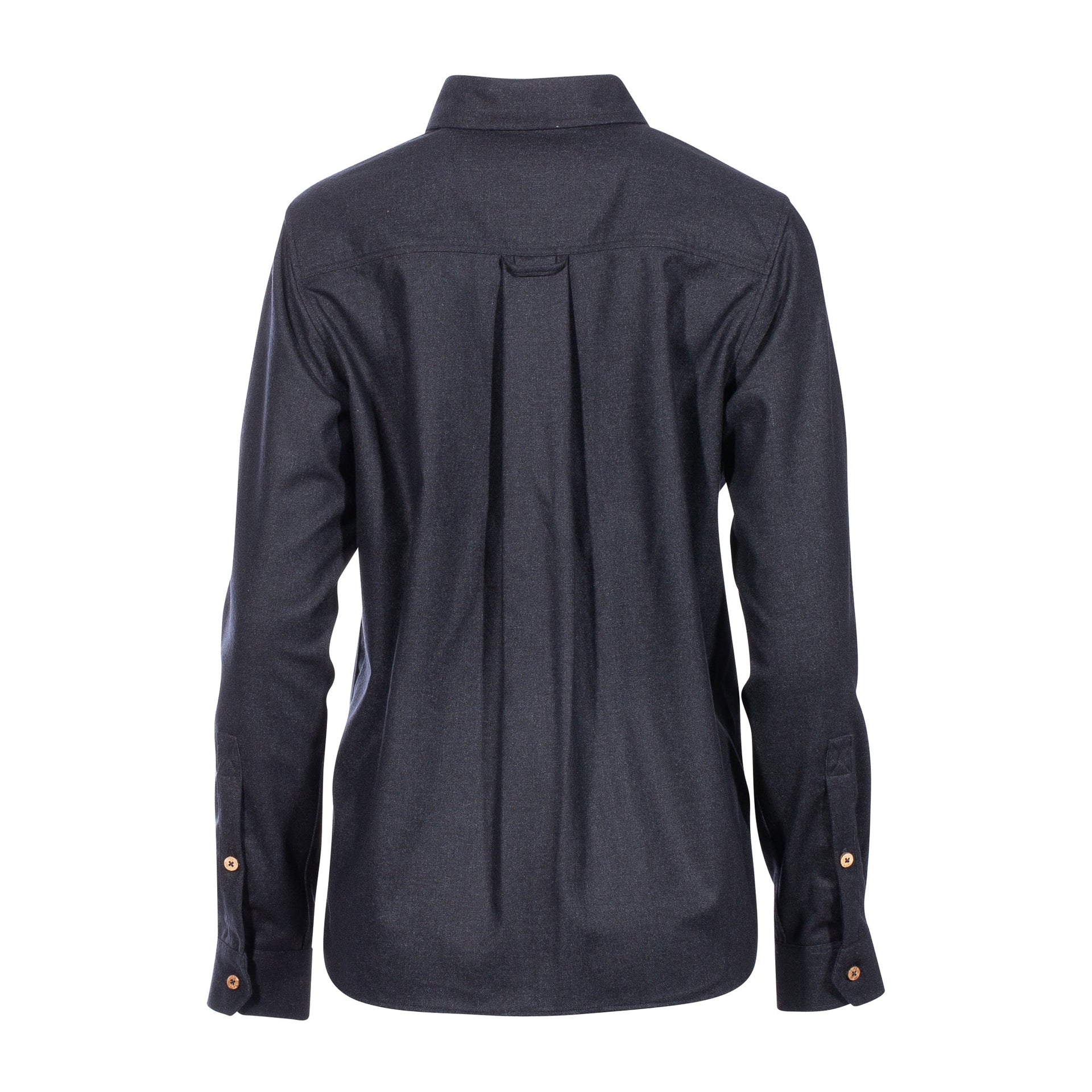 Woman's LeisureWool ReBorn WoolShirt dark gray melange