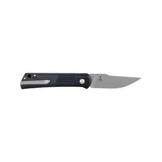 Alluvial Satin pocket knife, black and silver