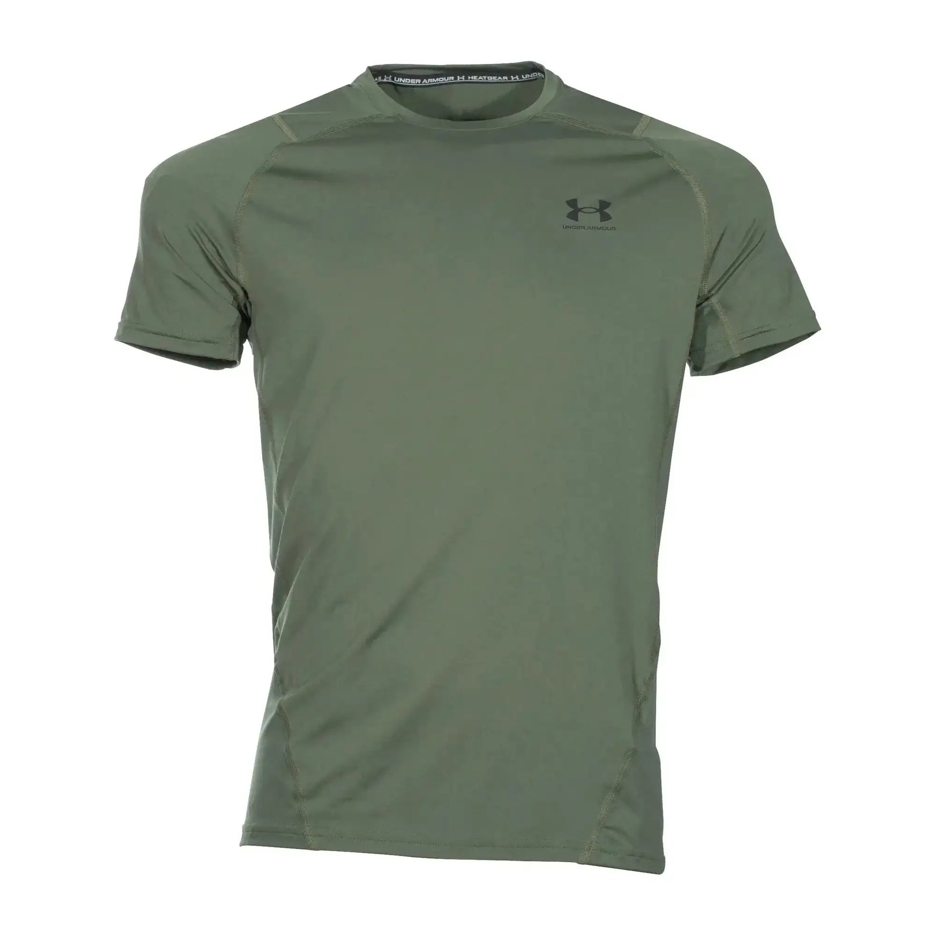under-armour-t-shirt-heatgear-passgenau-oliv-ansicht-1