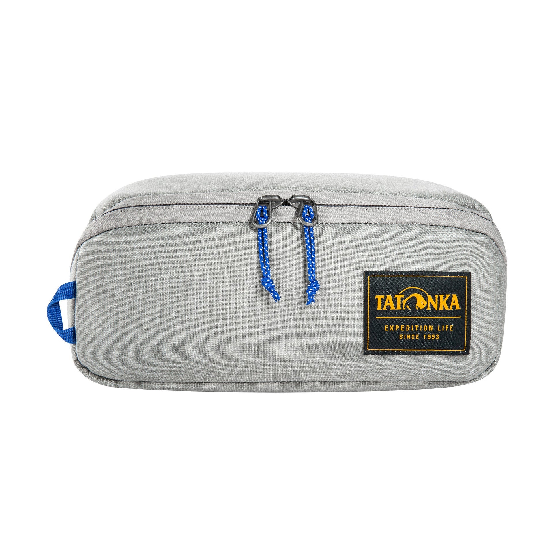 Borsa da toilette con cerniera quadrata M navy