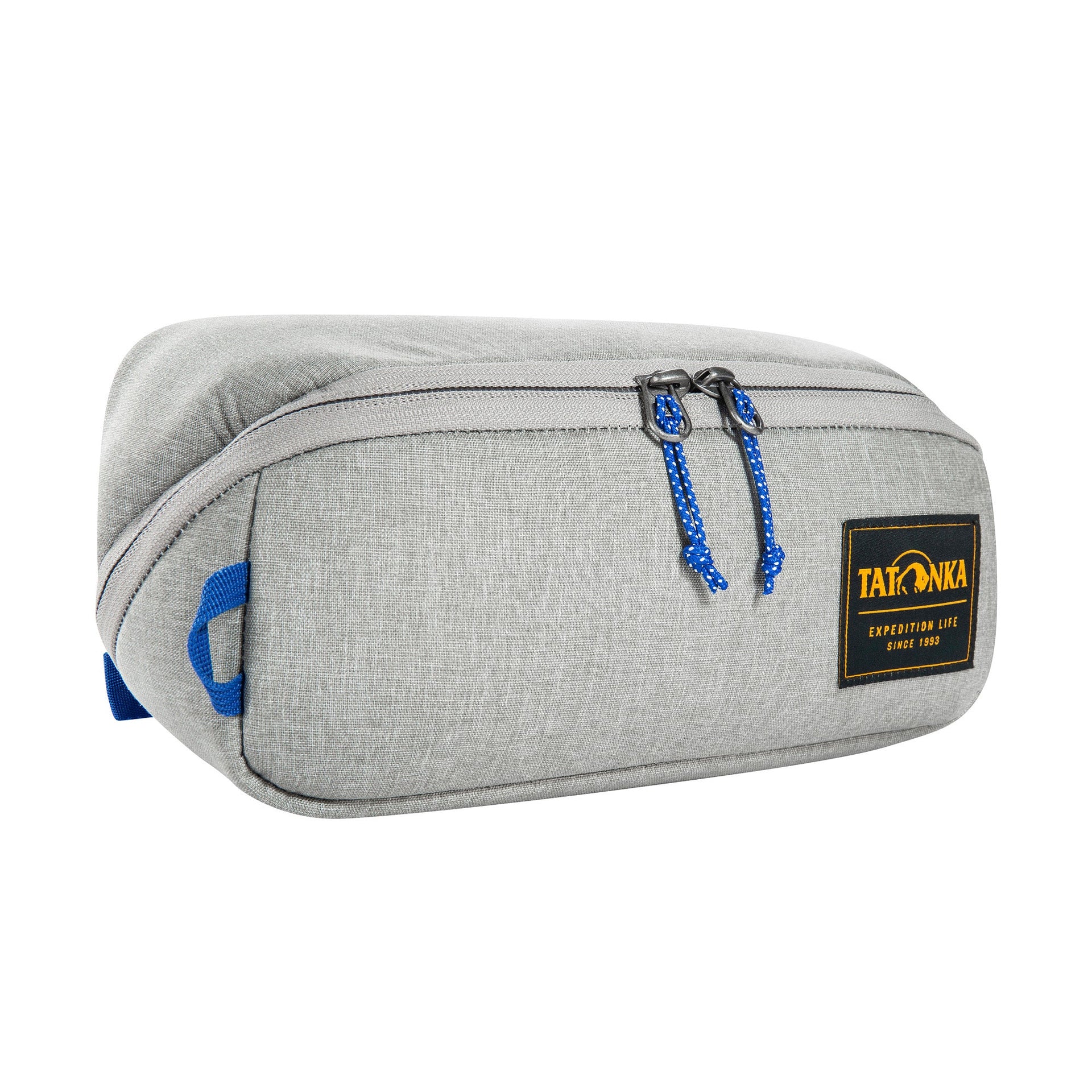 Borsa da toilette con cerniera quadrata M navy