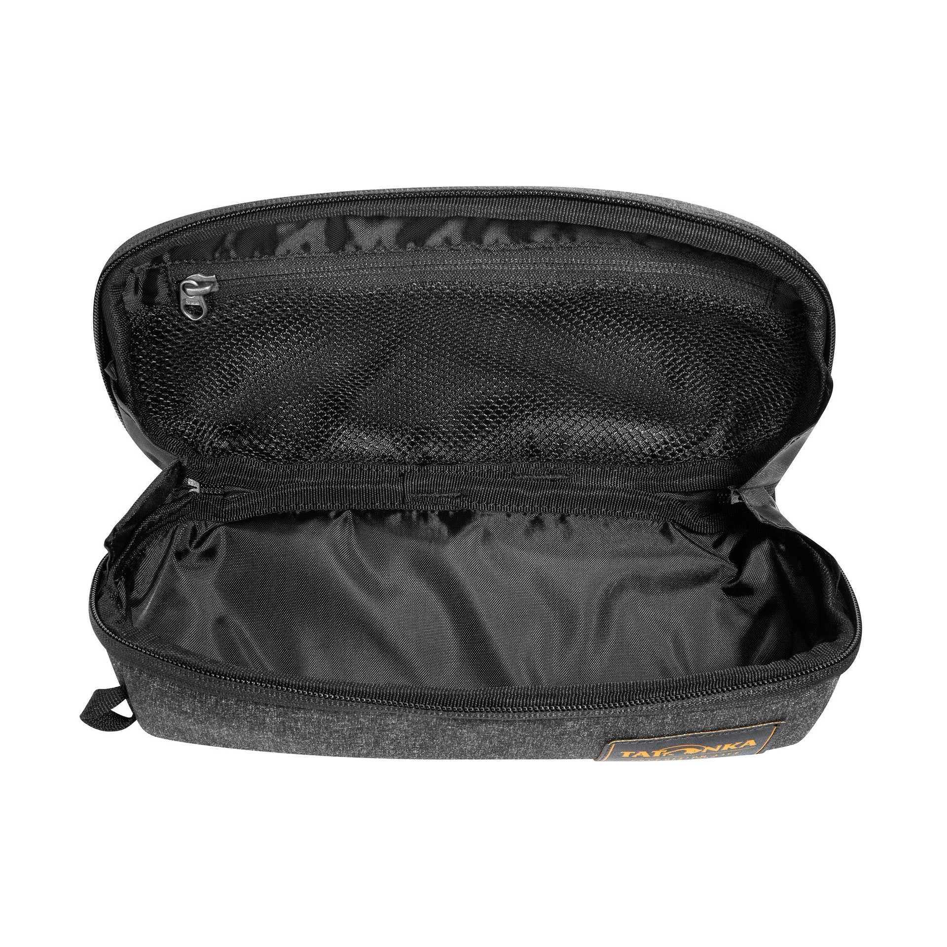 Borsa da toilette con cerniera quadrata M navy