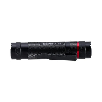 G45 flashlight, 385 lumens, black/red