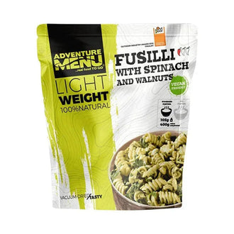 Lightweight Big Fusilli con espinacas y nueces