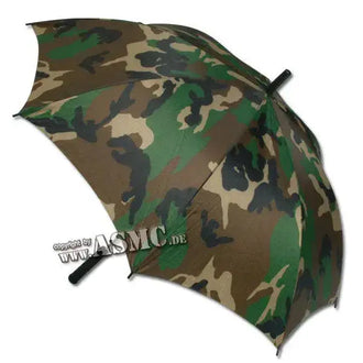 Walking stick umbrella woodland