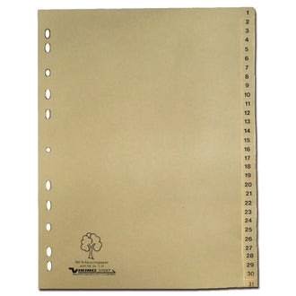 Paper register numeric