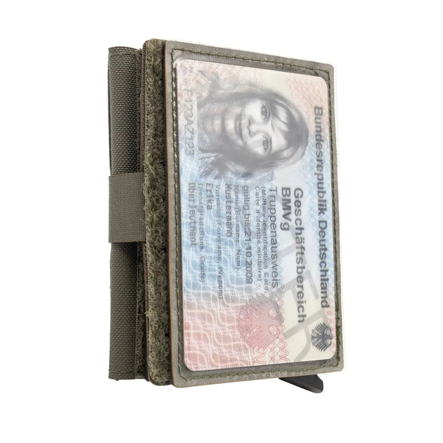 ID pocket with hook-and-loop fastener