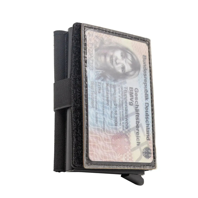 ID pocket with hook-and-loop fastener