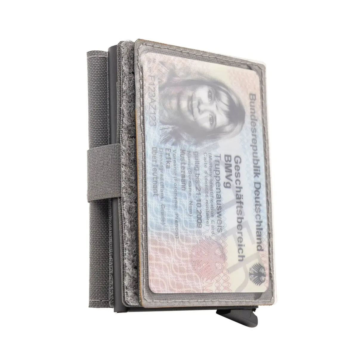ID pocket with hook-and-loop fastener